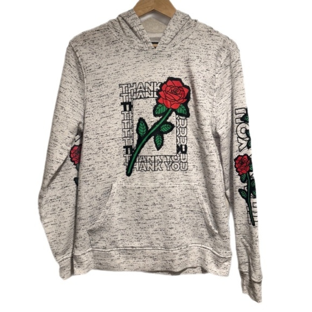 Brooklyn Cloth Cozy Thank You Rose Hoodie
